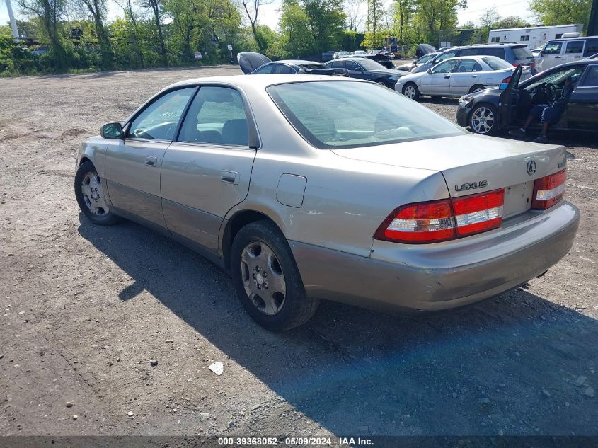 2000 Lexus Es 300 VIN: JT8BF28G4Y5096443 Lot: 39368052