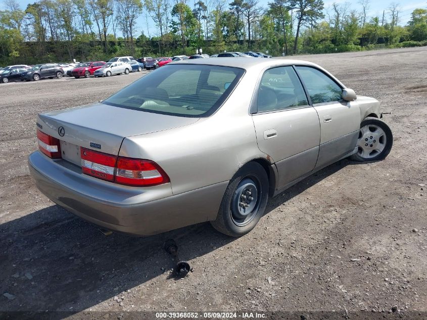 2000 Lexus Es 300 VIN: JT8BF28G4Y5096443 Lot: 39368052