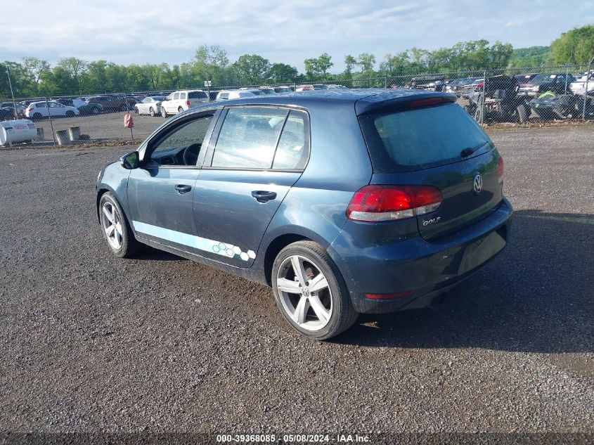 2010 Volkswagen Golf 4-Door VIN: WVWDB9AJ3AW333816 Lot: 39368085