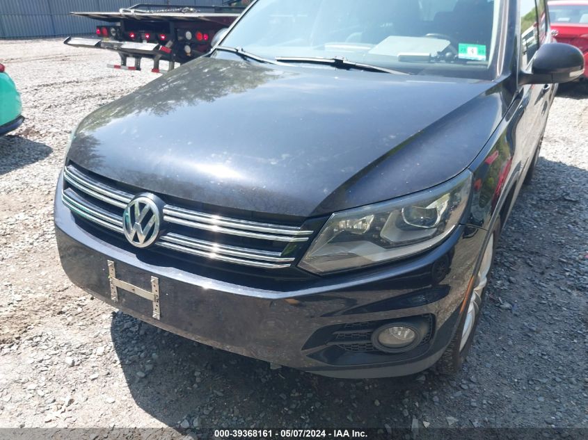 2016 Volkswagen Tiguan Se VIN: WVGBV7AX5GW581223 Lot: 39368161