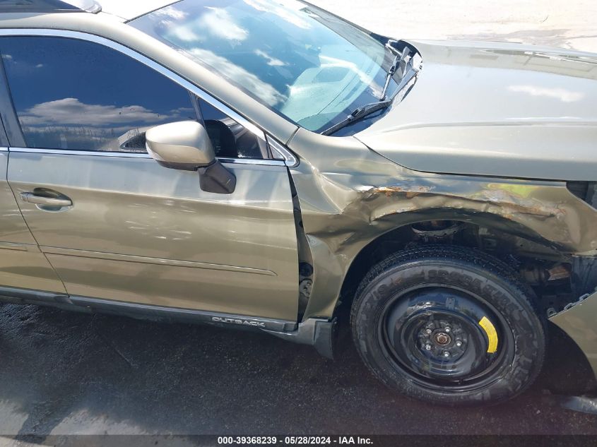 2016 Subaru Outback 2.5I Limited VIN: 4S4BSANC9G3205011 Lot: 39368239