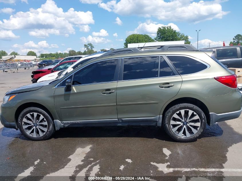 2016 Subaru Outback 2.5I Limited VIN: 4S4BSANC9G3205011 Lot: 39368239