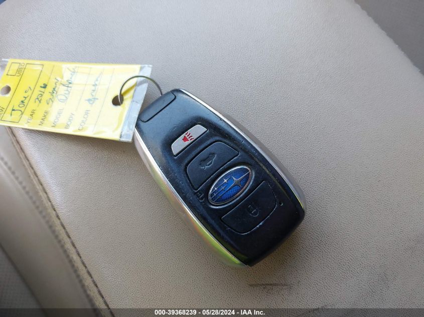 2016 Subaru Outback 2.5I Limited VIN: 4S4BSANC9G3205011 Lot: 39368239