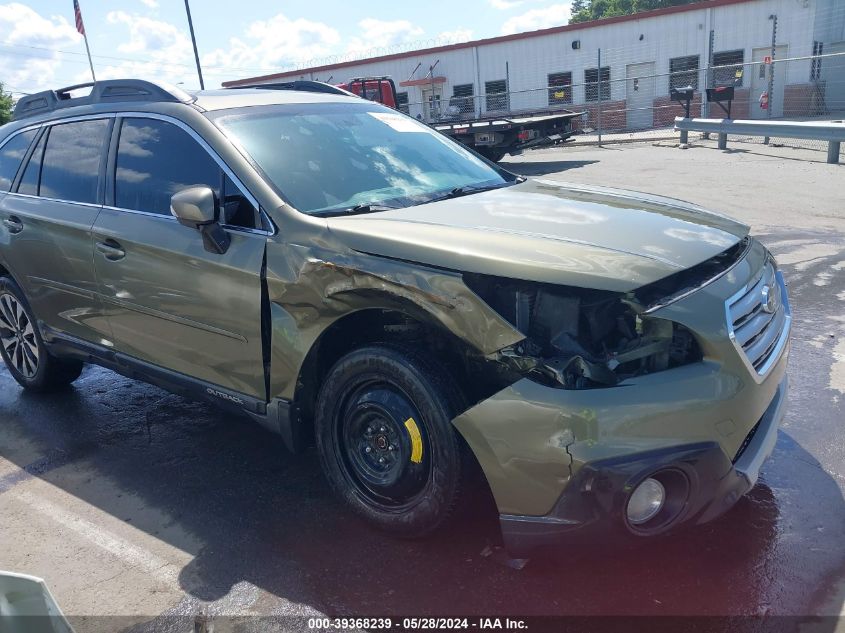2016 Subaru Outback 2.5I Limited VIN: 4S4BSANC9G3205011 Lot: 39368239