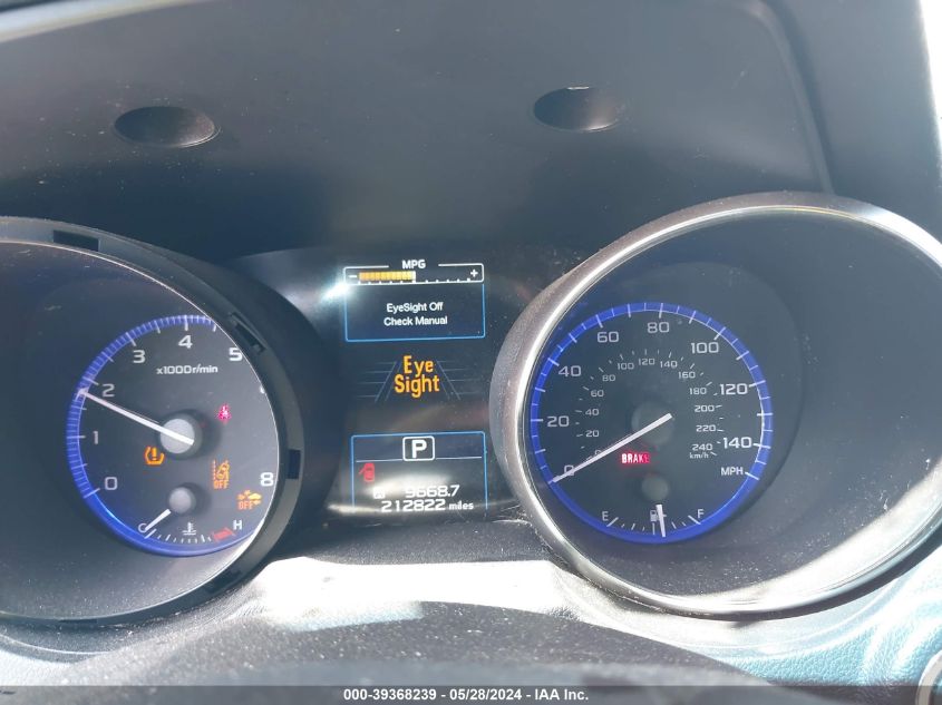 2016 Subaru Outback 2.5I Limited VIN: 4S4BSANC9G3205011 Lot: 39368239