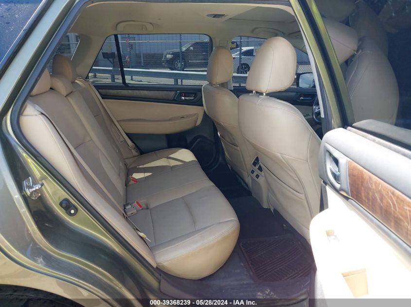 2016 Subaru Outback 2.5I Limited VIN: 4S4BSANC9G3205011 Lot: 39368239