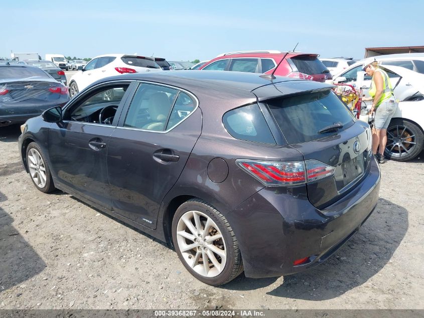 2011 Lexus Ct 200H Premium VIN: JTHKD5BH4B2041394 Lot: 39368267