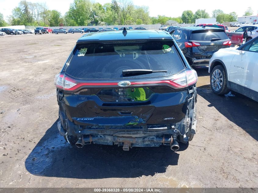 2016 Ford Edge Sel VIN: 2FMPK4J82GBB54265 Lot: 39368328