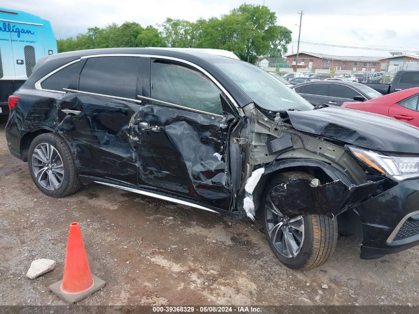 2019 Acura Mdx Tech Pkg VIN: 5J8YD4H58KL020613 Lot: 39368329