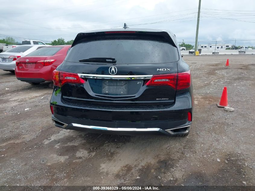 2019 Acura Mdx Tech Pkg VIN: 5J8YD4H58KL020613 Lot: 39368329