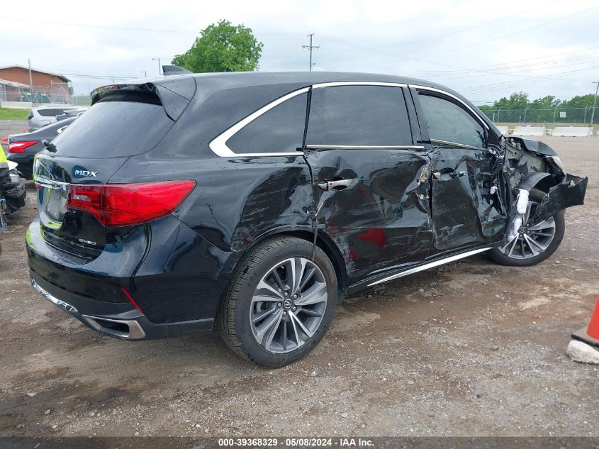 2019 Acura Mdx Tech Pkg VIN: 5J8YD4H58KL020613 Lot: 39368329