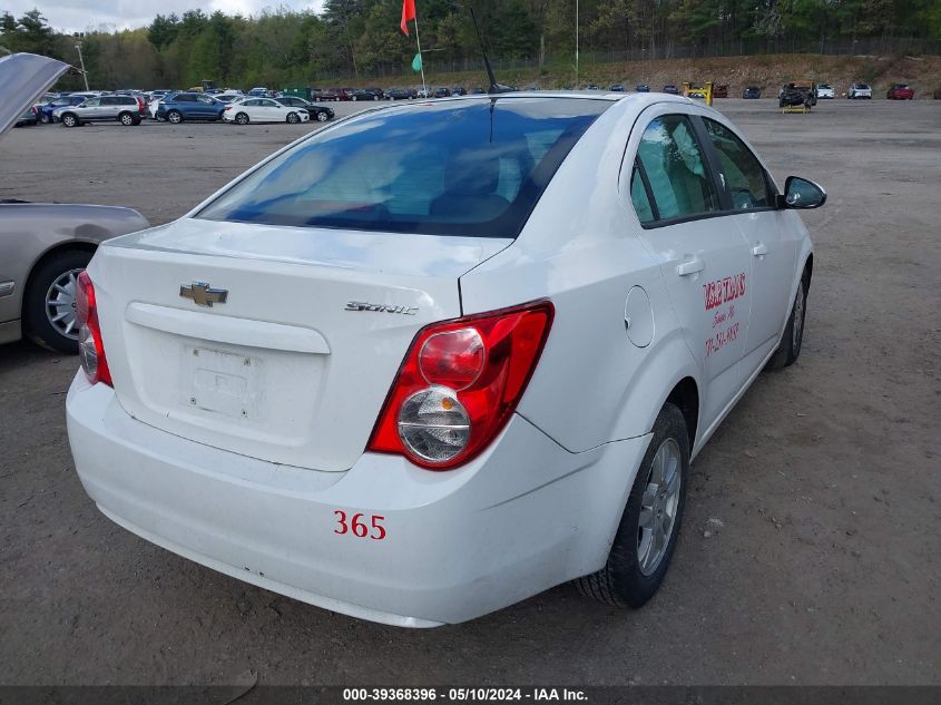 2012 Chevrolet Sonic 2Ls VIN: 1G1JA5SH1C4115651 Lot: 39368396