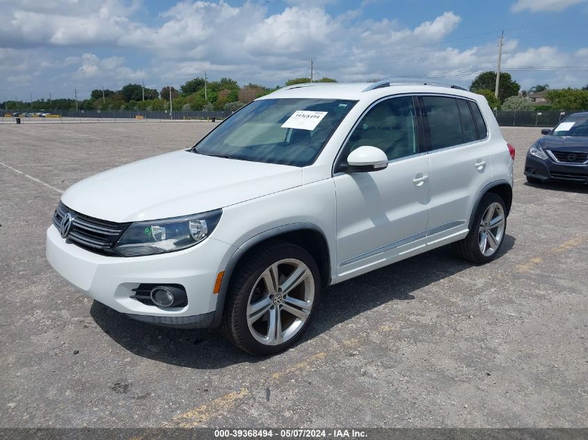 2016 Volkswagen Tiguan R-Line VIN: WVGAV7AX6GW045005 Lot: 39368494