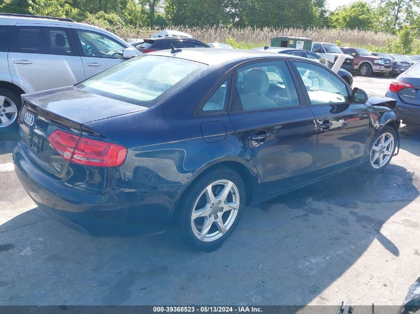 2009 Audi A4 2.0T Premium VIN: WAULF78K09A135932 Lot: 39368523