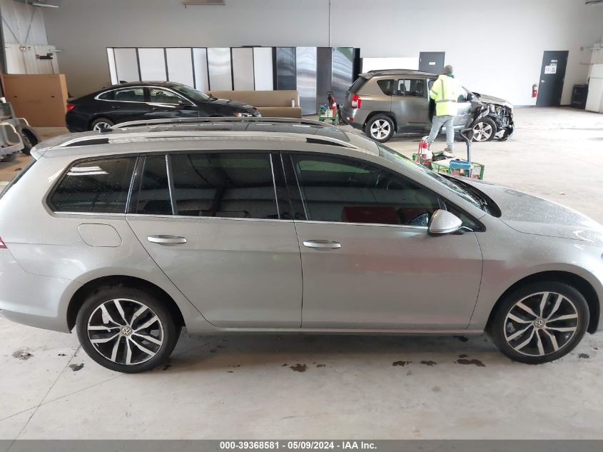 2015 Volkswagen Golf Sportwagon VIN: 3VWCA7AUXFM502392 Lot: 39368581