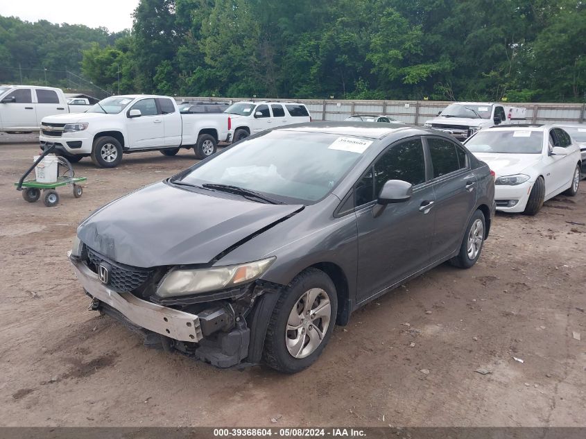 2013 Honda Civic Lx VIN: 19XFB2F56DE026800 Lot: 39368604