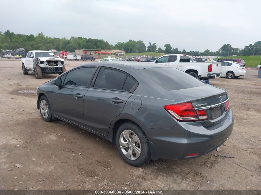 2013 Honda Civic Lx VIN: 19XFB2F56DE026800 Lot: 39368604