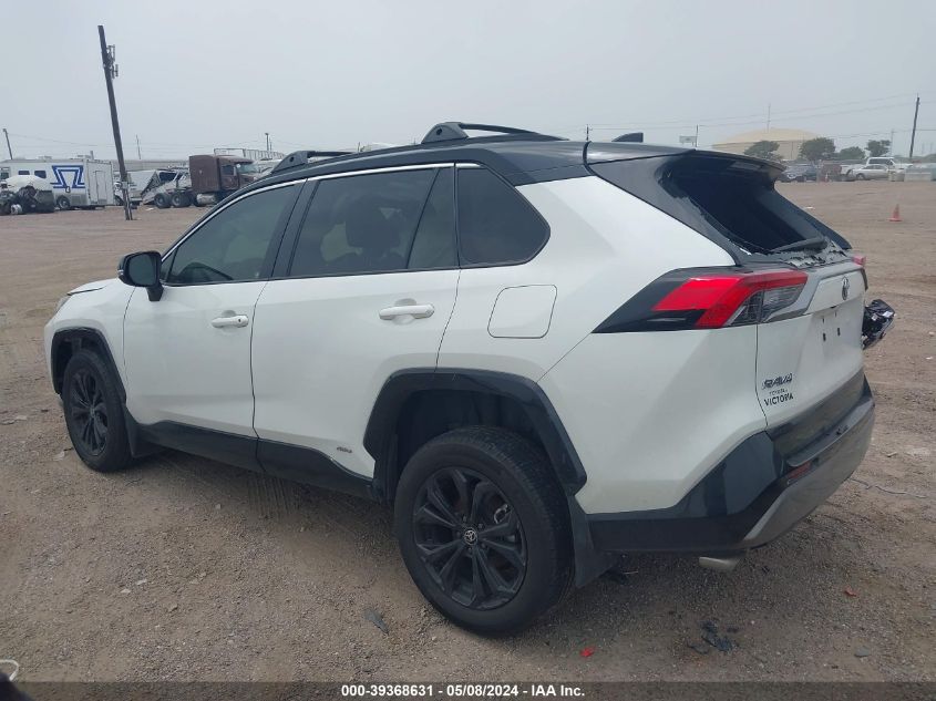 2022 Toyota Rav4 Xse Hybrid VIN: 4T3E6RFV8NU094756 Lot: 39368631