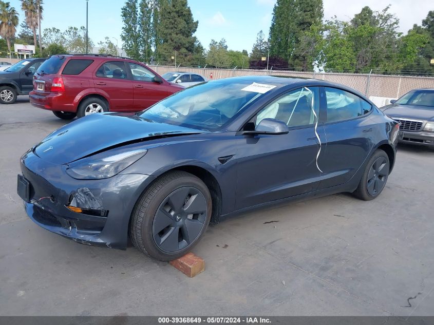 2023 Tesla Model 3 Rear-Wheel Drive VIN: 5YJ3E1EA0PF656877 Lot: 39368649