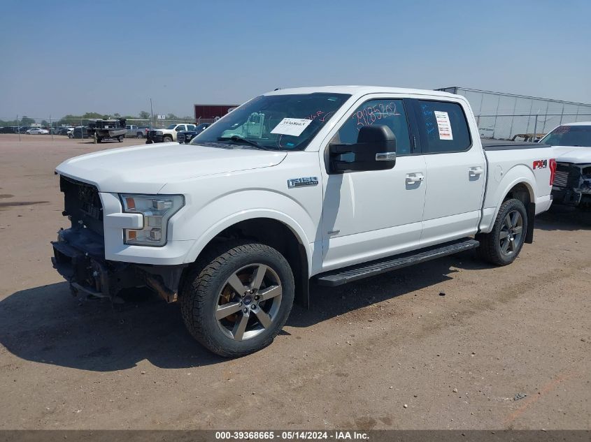 2016 Ford F-150 Lariat VIN: 1FTEW1EG7GFA86284 Lot: 39368665