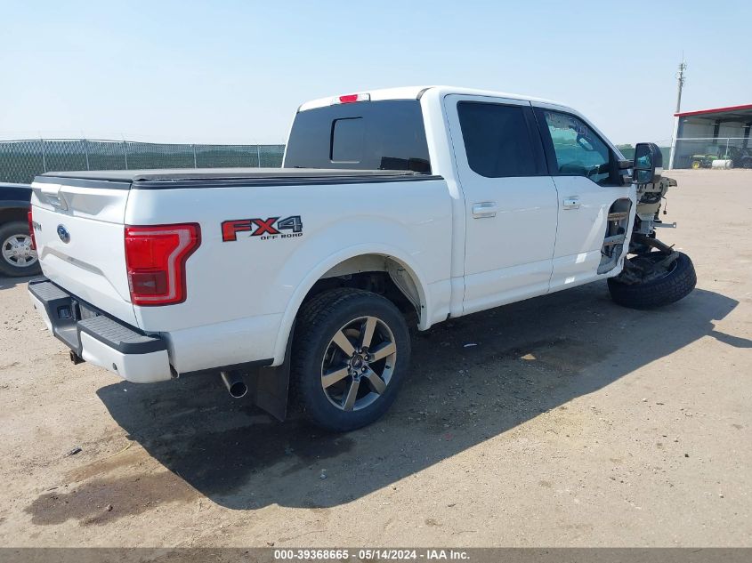 2016 Ford F-150 Lariat VIN: 1FTEW1EG7GFA86284 Lot: 39368665