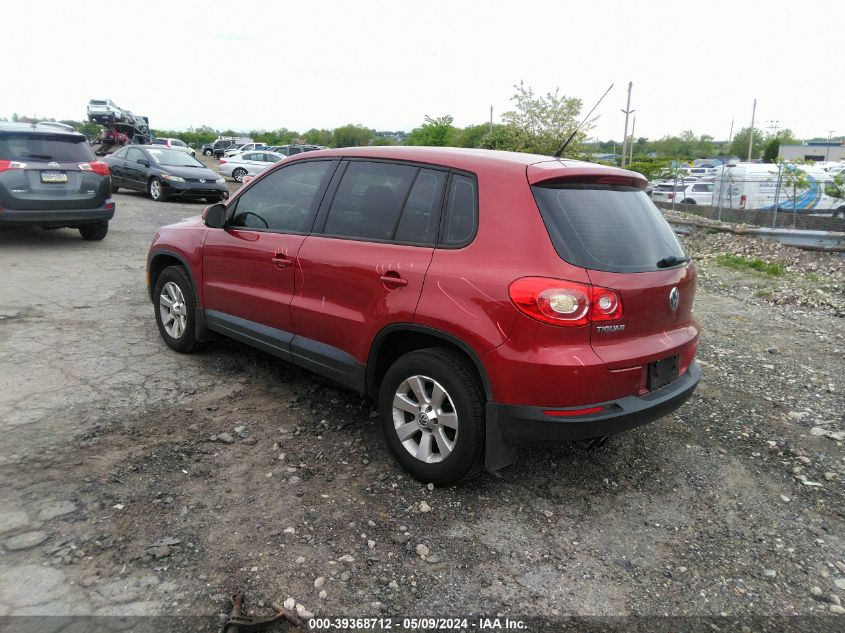 2010 Volkswagen Tiguan S VIN: WVGBV7AX7AW002532 Lot: 39368712