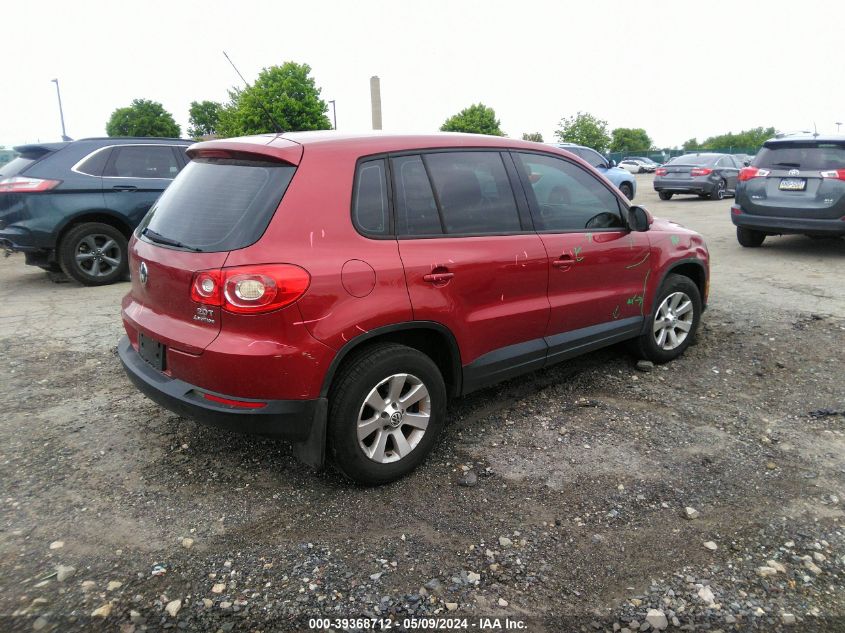 2010 Volkswagen Tiguan S VIN: WVGBV7AX7AW002532 Lot: 39368712