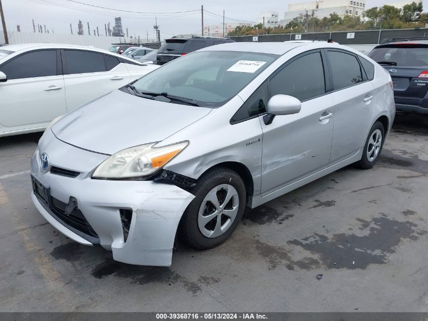 2012 Toyota Prius Two VIN: JTDKN3DU1C5514536 Lot: 39368716