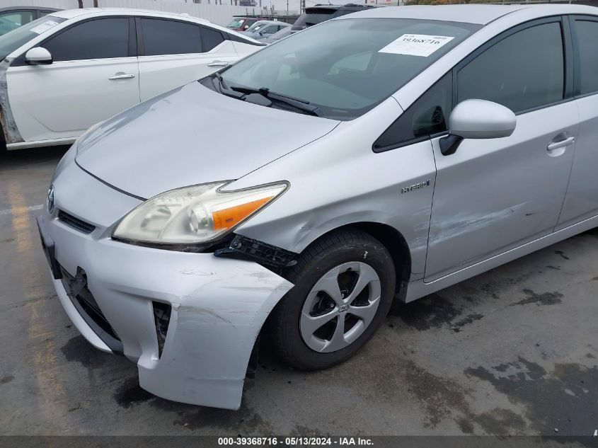 2012 Toyota Prius Two VIN: JTDKN3DU1C5514536 Lot: 39368716