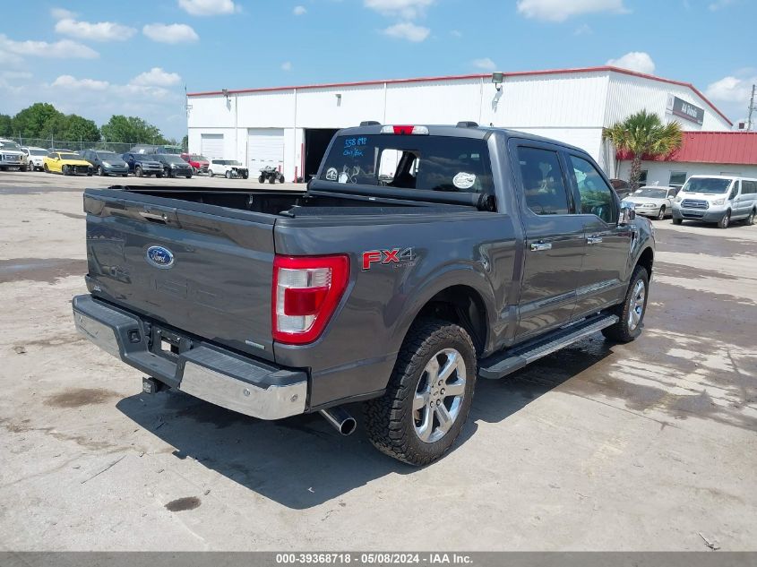 2021 Ford F-150 Lariat VIN: 1FTFW1E80MFC42156 Lot: 39368718