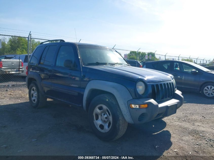 2004 Jeep Liberty Sport VIN: 1J4GL48KX4W314710 Lot: 39368734