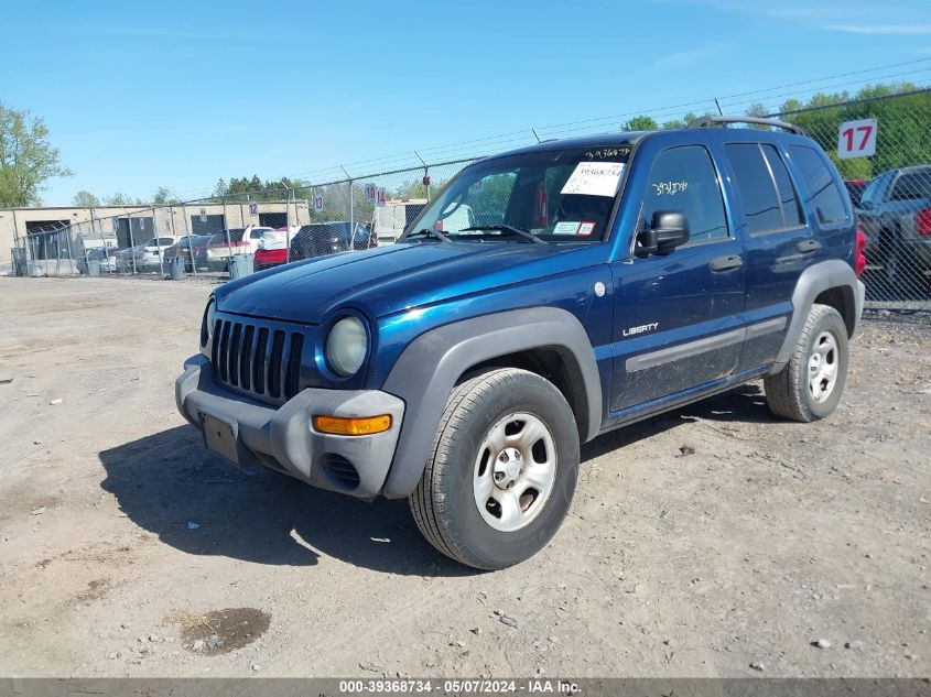 2004 Jeep Liberty Sport VIN: 1J4GL48KX4W314710 Lot: 39368734