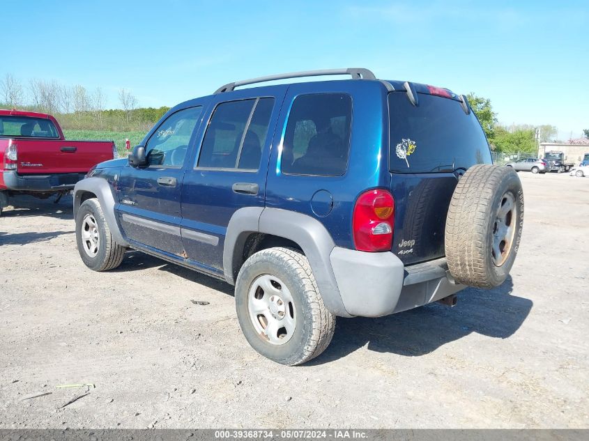 2004 Jeep Liberty Sport VIN: 1J4GL48KX4W314710 Lot: 39368734