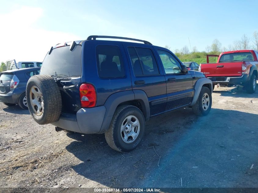 2004 Jeep Liberty Sport VIN: 1J4GL48KX4W314710 Lot: 39368734