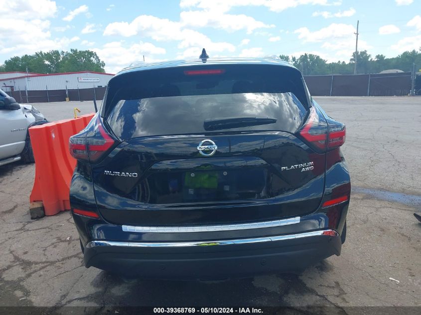 2020 Nissan Murano Platinum Intelligent Awd VIN: 5N1AZ2DS0LN174140 Lot: 39368769