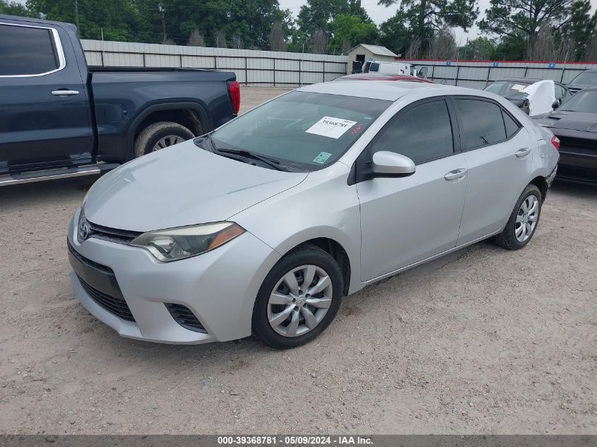 2016 TOYOTA COROLLA LE - 2T1BURHE6GC522181