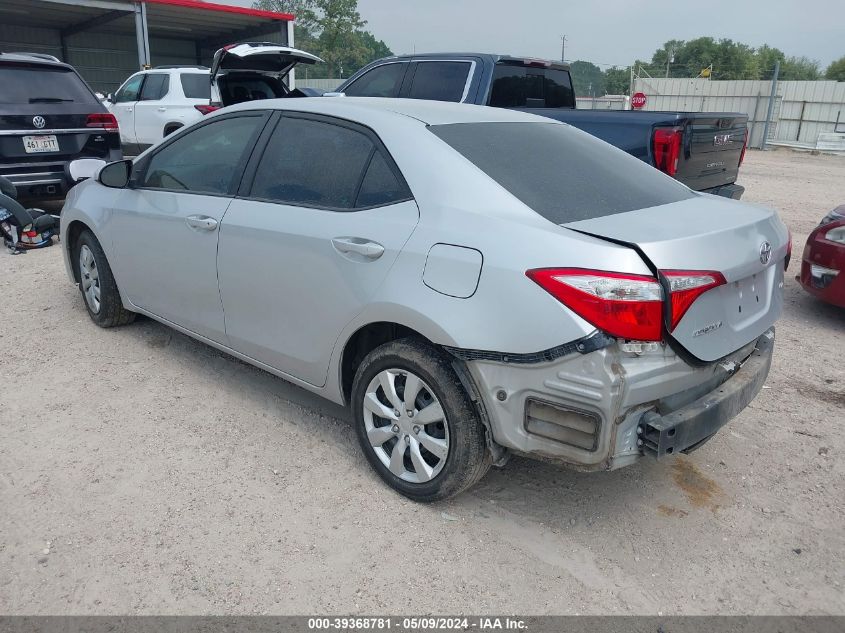 2016 TOYOTA COROLLA LE - 2T1BURHE6GC522181