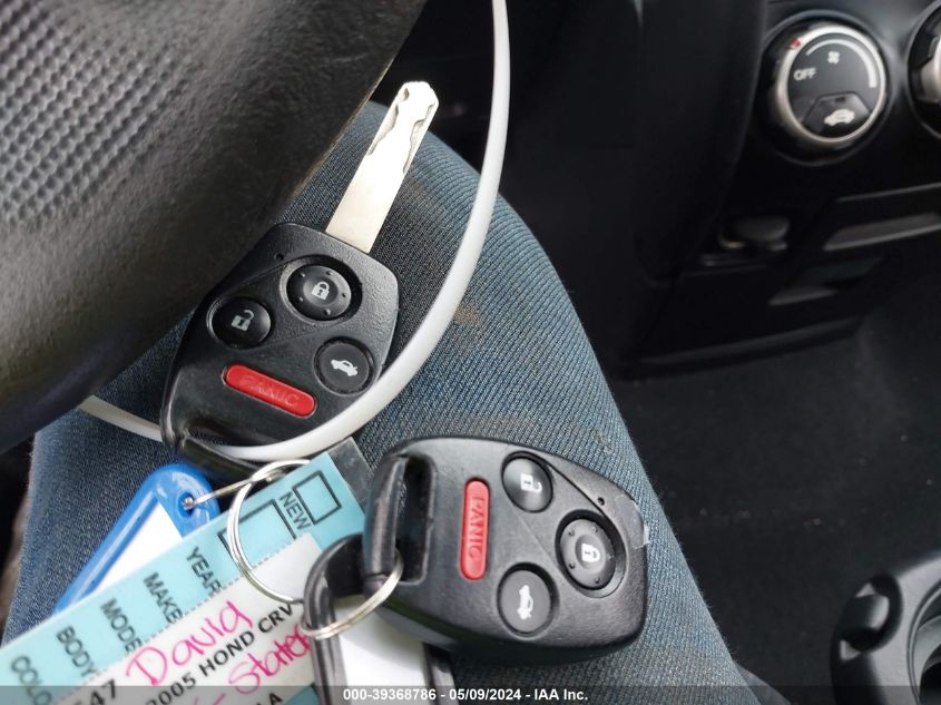 2005 Honda Cr-V Ex VIN: SHSRD78815U332481 Lot: 39368786