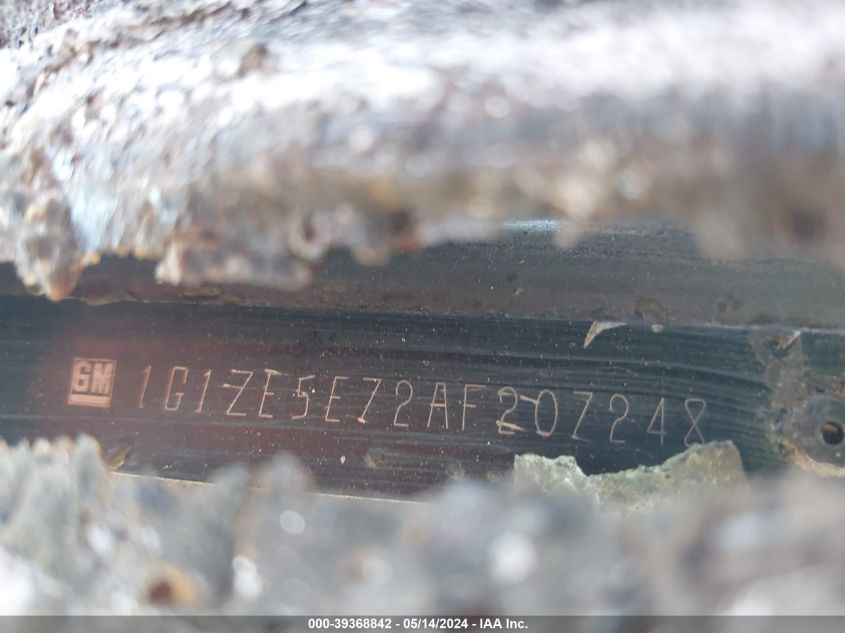 2010 Chevrolet Malibu Ltz VIN: 1G1ZE5E72AF207248 Lot: 39368842