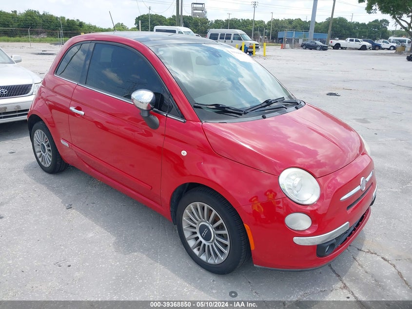 2012 Fiat 500 Lounge VIN: 3C3CFFCR1CT106512 Lot: 39368850