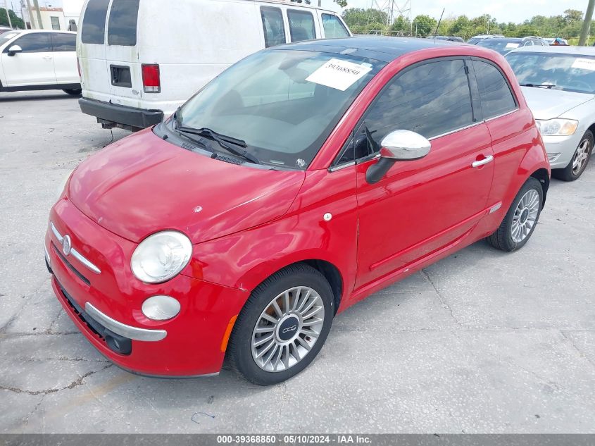 2012 Fiat 500 Lounge VIN: 3C3CFFCR1CT106512 Lot: 39368850