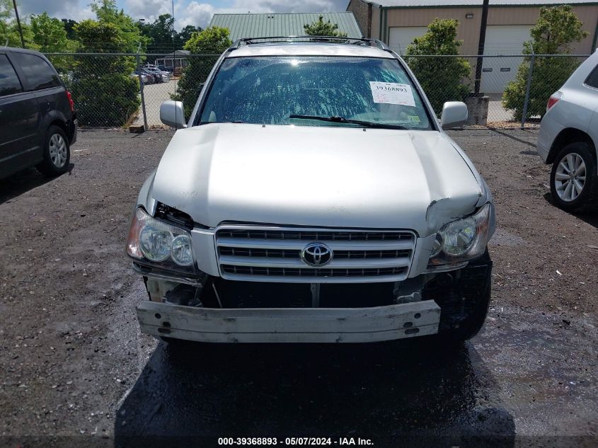 2002 Toyota Highlander V6 VIN: JTEHF21A820095586 Lot: 39368893