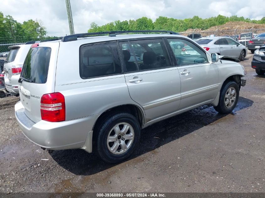 2002 Toyota Highlander V6 VIN: JTEHF21A820095586 Lot: 39368893