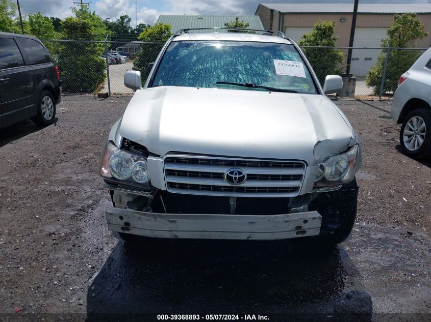 2002 Toyota Highlander V6 VIN: JTEHF21A820095586 Lot: 39368893