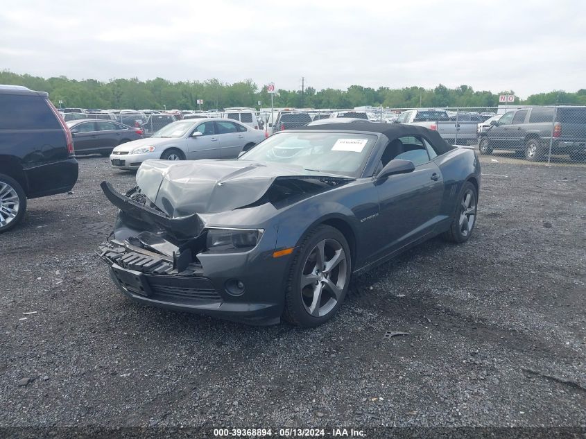 2014 Chevrolet Camaro 2Lt VIN: 2G1FC3D37E9186116 Lot: 39368894