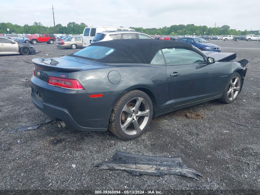 2014 Chevrolet Camaro 2Lt VIN: 2G1FC3D37E9186116 Lot: 39368894