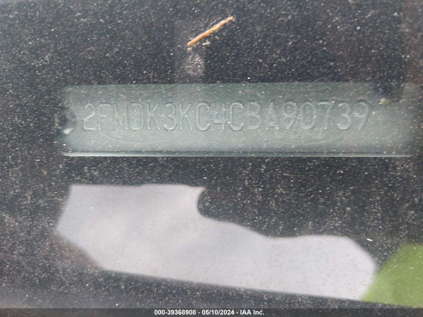 2012 Ford Edge Limited VIN: 2FMDK3KC4CBA90739 Lot: 39368908
