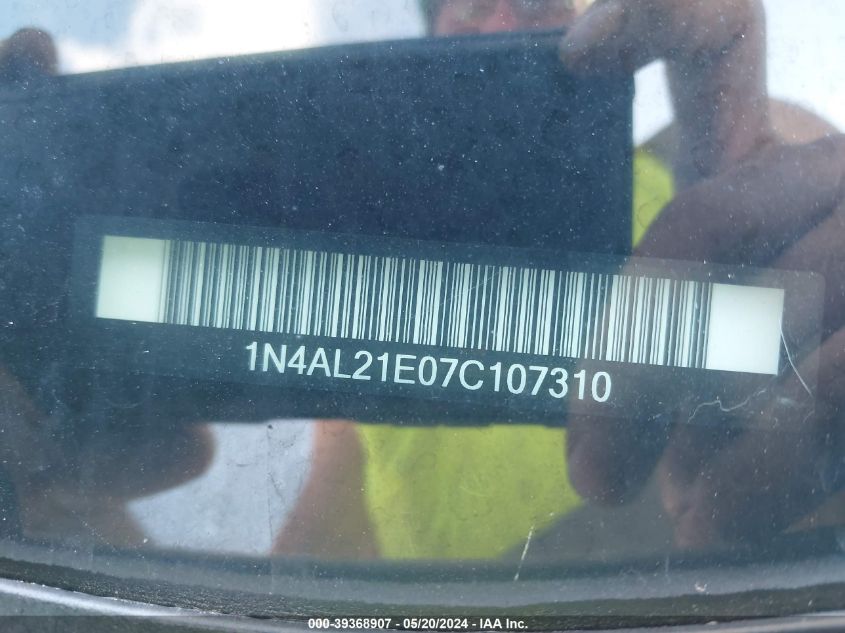2007 Nissan Altima 2.5 S VIN: 1N4AL21E07C107310 Lot: 39368907