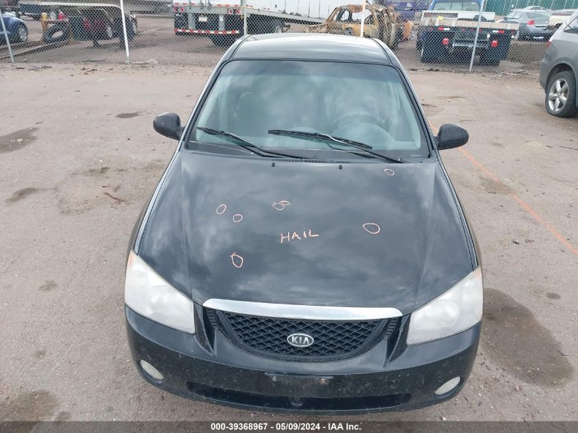 2006 Kia Spectra Ex/Lx/Sx VIN: KNAFE121765344179 Lot: 39368967