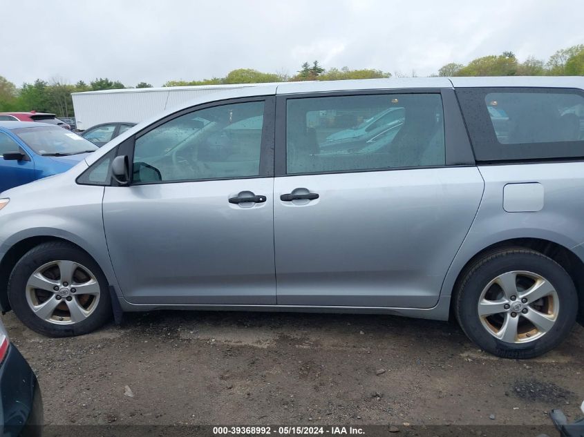 2012 Toyota Sienna Base V6 7 Passenger VIN: 5TDZK3DC9CS189496 Lot: 39368992